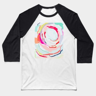 Abstract print, Red, White, Grey, Blue, Pink, Modern art, Wall decor Baseball T-Shirt